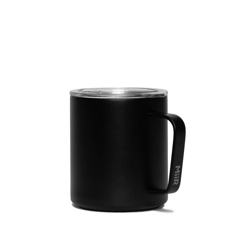 Stainless Steel Insulated Camp Cup with Press-Fit Slide Lid, Black, 12-oz Z9262