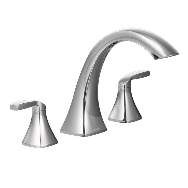 Voss 2-Handle Deck Mount Roman Tub Faucet Trim Kit, Valve Required, Chrome D5461
