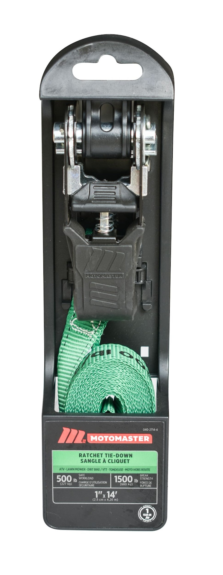 1,500-lb Endless Padded Ratchet Tie Down Strap, Weatherproof, 1-in x 14-ft L7160
