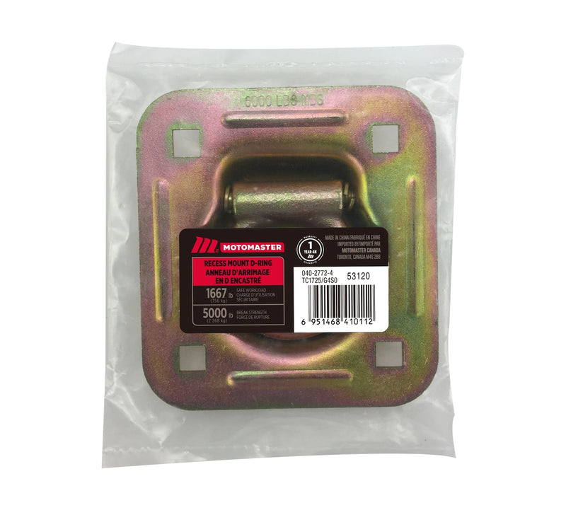 5,000-lb Heavy Duty D-Ring, Recessed Mountable N5857