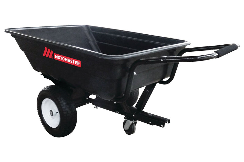 Poly Bed Utility Trailer Cart with Steel Frame, Black, 500-lb D4325