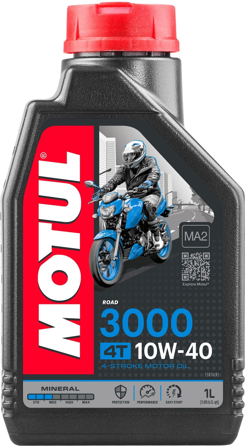 3000 4-Stroke 10W40 Mineral Motor Oil, 1-L J9955