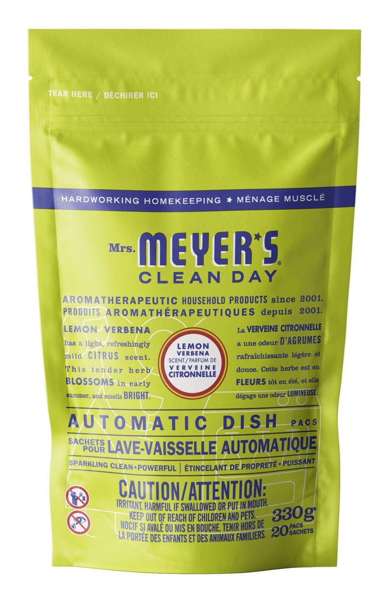 Automatic Dishwasher Detergent Tabs, Lemon Verbena Scent, 20-pk W9301