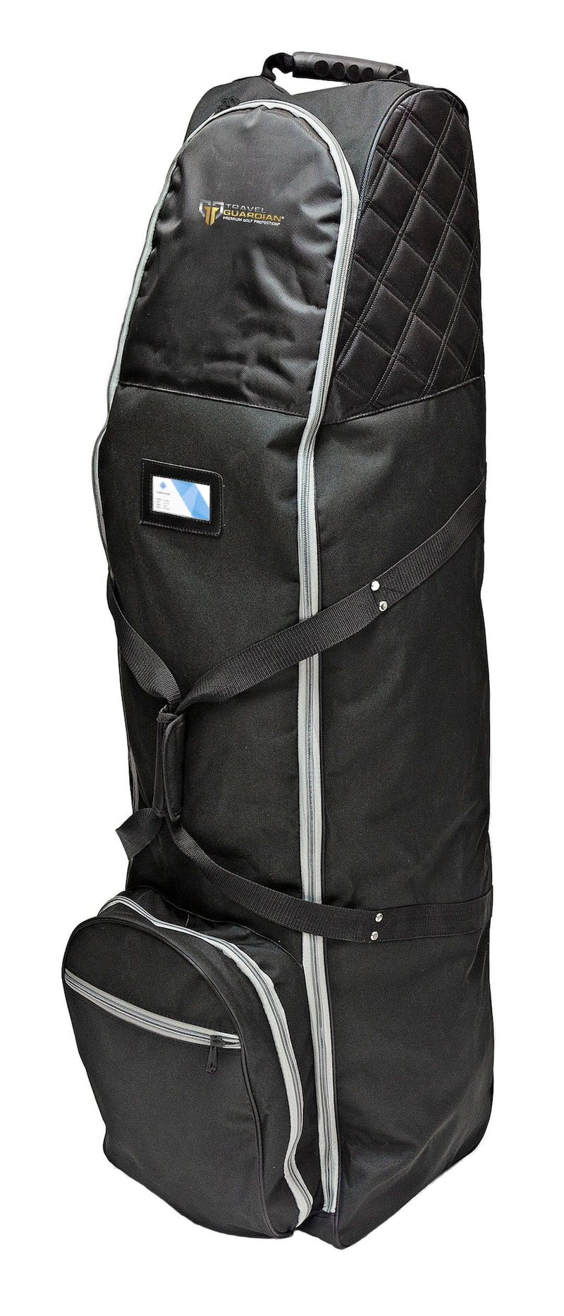 Premium Travel Golf Bag Cover with Quilted Protection & Extra Storage, Black F5422