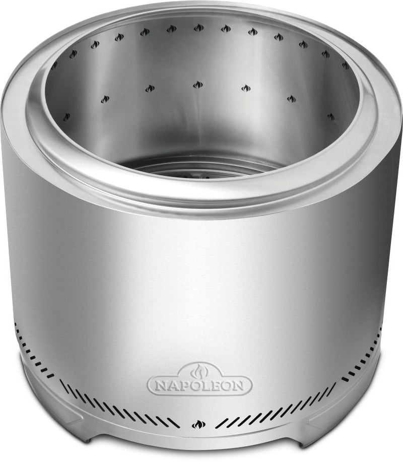 Timberwolf Outdoor Smokeless Multi-Fuel Fire Pit, Stainless Steel, 22-in O1219