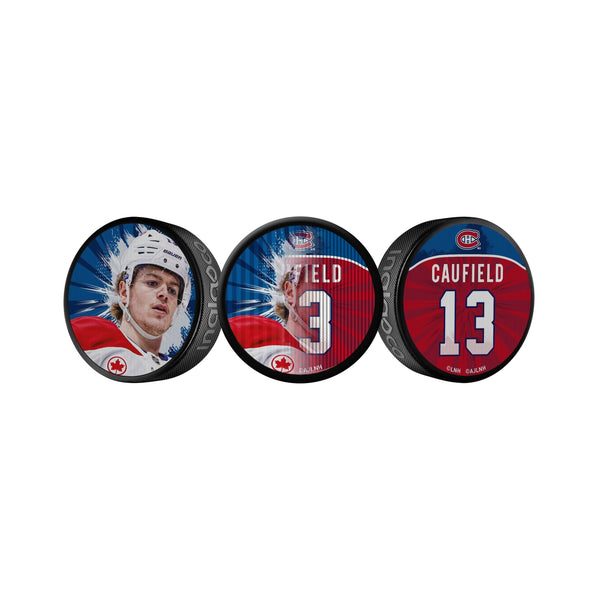 Cole Caufield Dual-Image Lenticular Hockey Puck, 6-oz C8073
