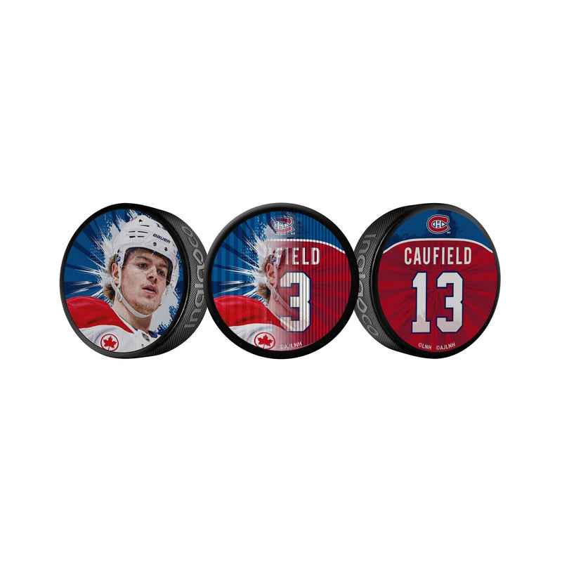 Cole Caufield Dual-Image Lenticular Hockey Puck, 6-oz C8073