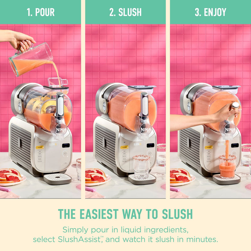 Slushi XL Slushie Machine with Technology, Crema, FS601CBR O2739