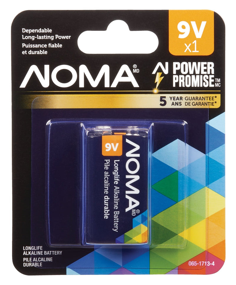 1-pk 9V / 9 Volt Alkaline Battery, Long Lasting, All Purpose Z2749