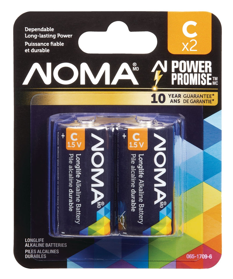 2-pk C Alkaline Batteries, Long Lasting V8668