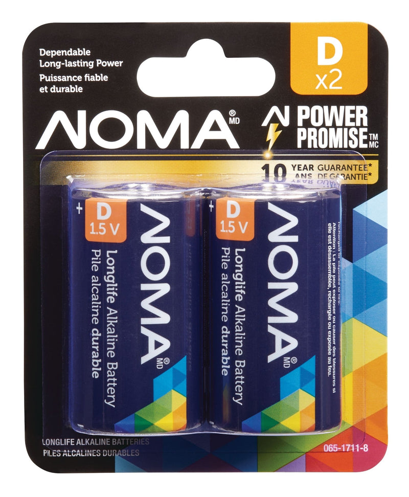 2-pk D Alkaline Batteries, Long Lasting O7524