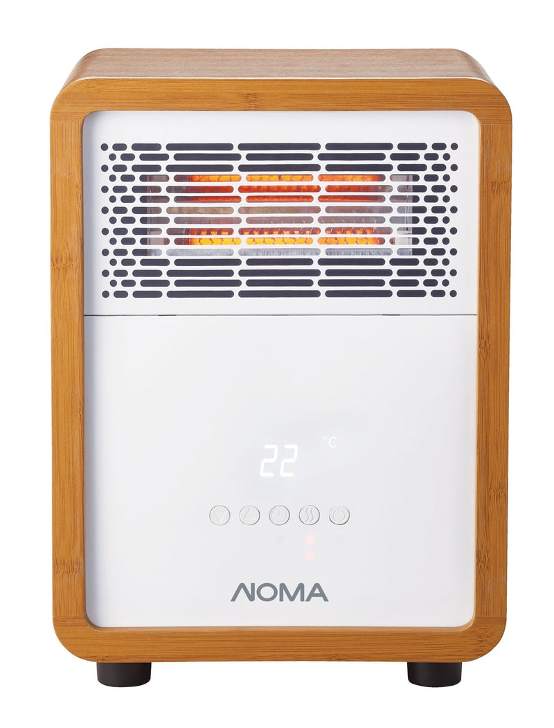 3-Setting Cabinet Heater with Child Lock, Quartz and Radiant Heating, Wood Grain Finish P2110