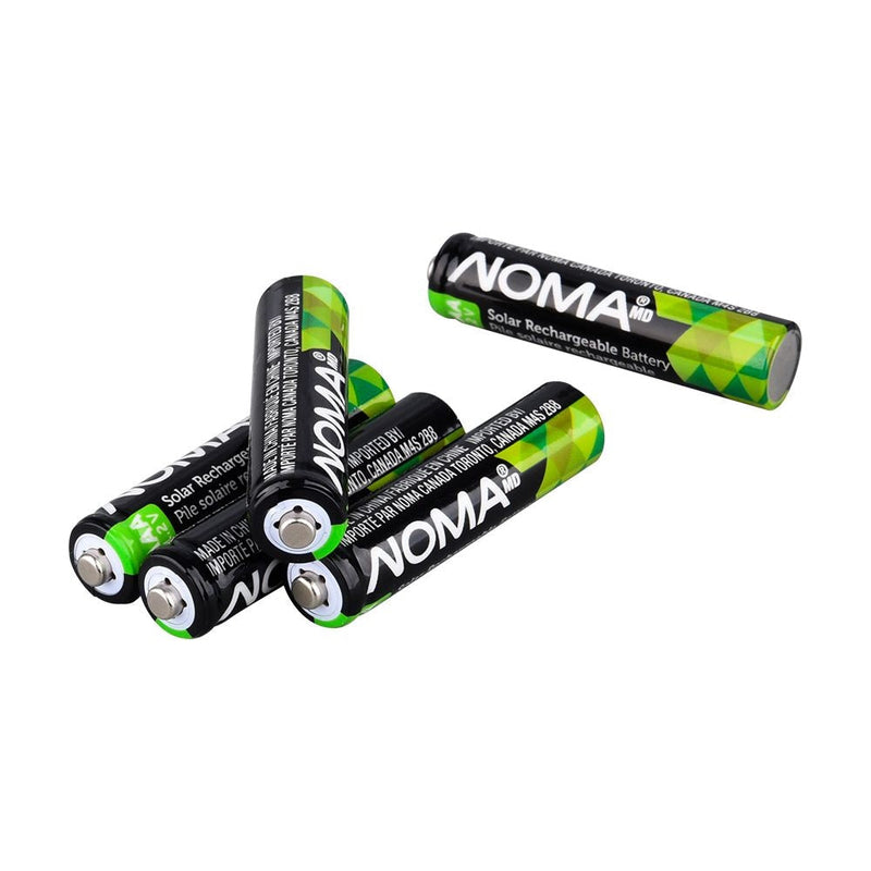 AAA Ni-MH 300mAh Rechargeable Batteries for Solar Lights, 1.2V, 4-pk R2378