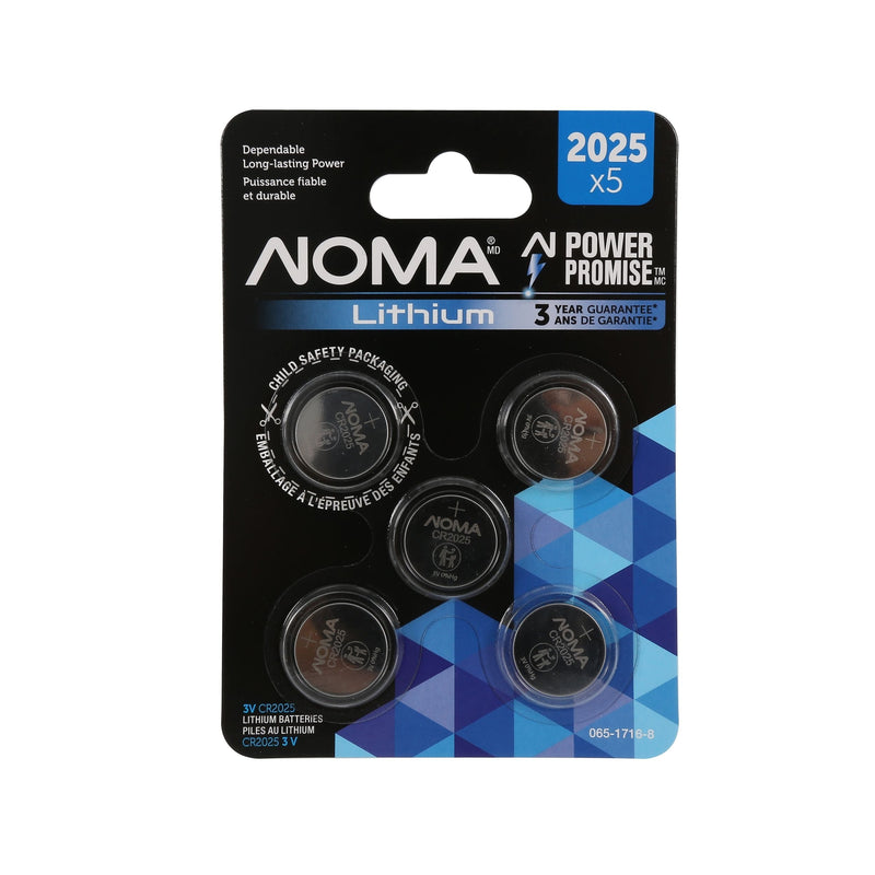CR2025 3V / 3 Volt Lithium Coin Cell Batteries, Long Lasting, 5-pk Z3980