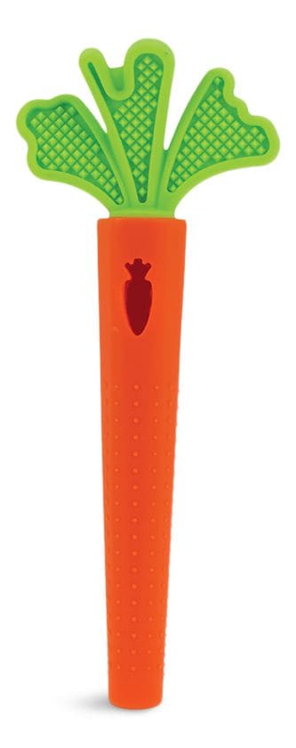 BPA-Free Hollow Silicone Sensory Carrot Teething Tube K3882