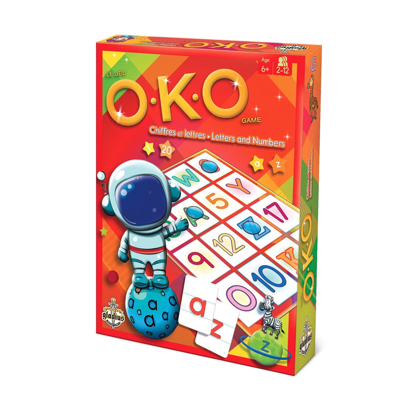 Letters & Numbers Family Board Game, Bilingual, Ages 6+ W9359