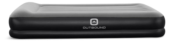 Double High Flocked Airbed, Queen, Grey G1581