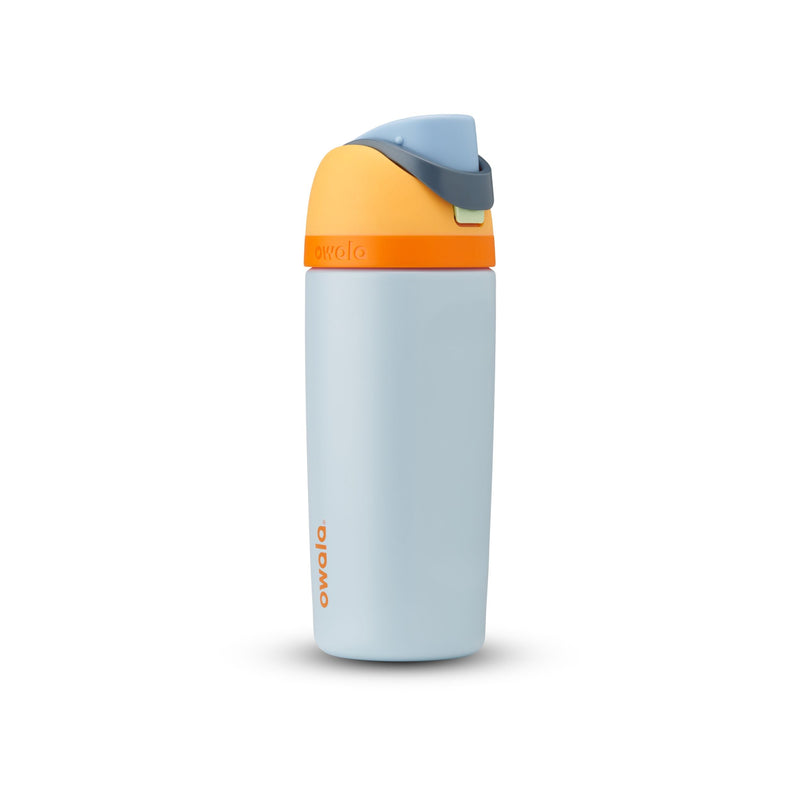 Kids’ Stainless Steel Insulated Portable Reusable Water Bottle, with Built-in Straw, Various Colours, 16-oz P5063