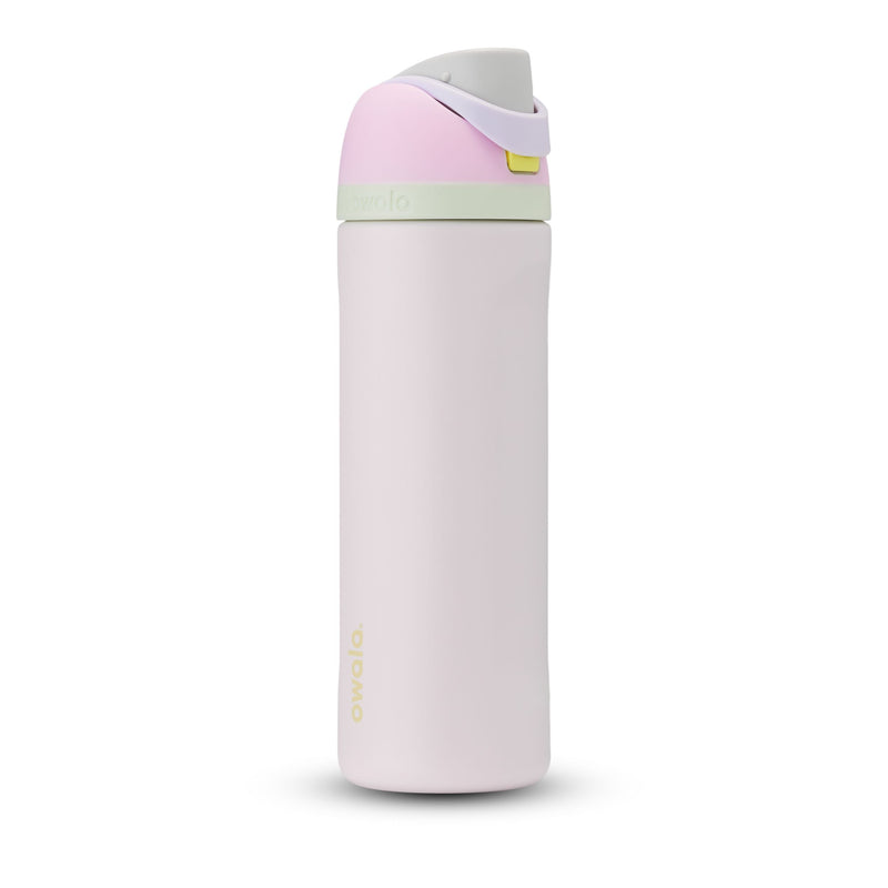 Stainless Steel Insulated Portable Reusable Water Bottle, 24-oz, Various Colours, with Built-in Straw P1868