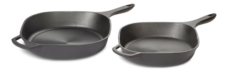 Pre-Seasoned Smooth Release Cast Iron Skillet, Oven Safe, Black, 12-in D0098