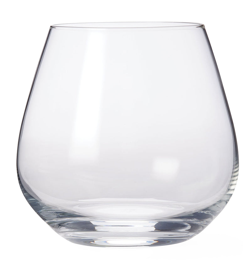 Professional Afton Stemless Wine Glasses, Clear, 20.4-oz, 4-pk O7335