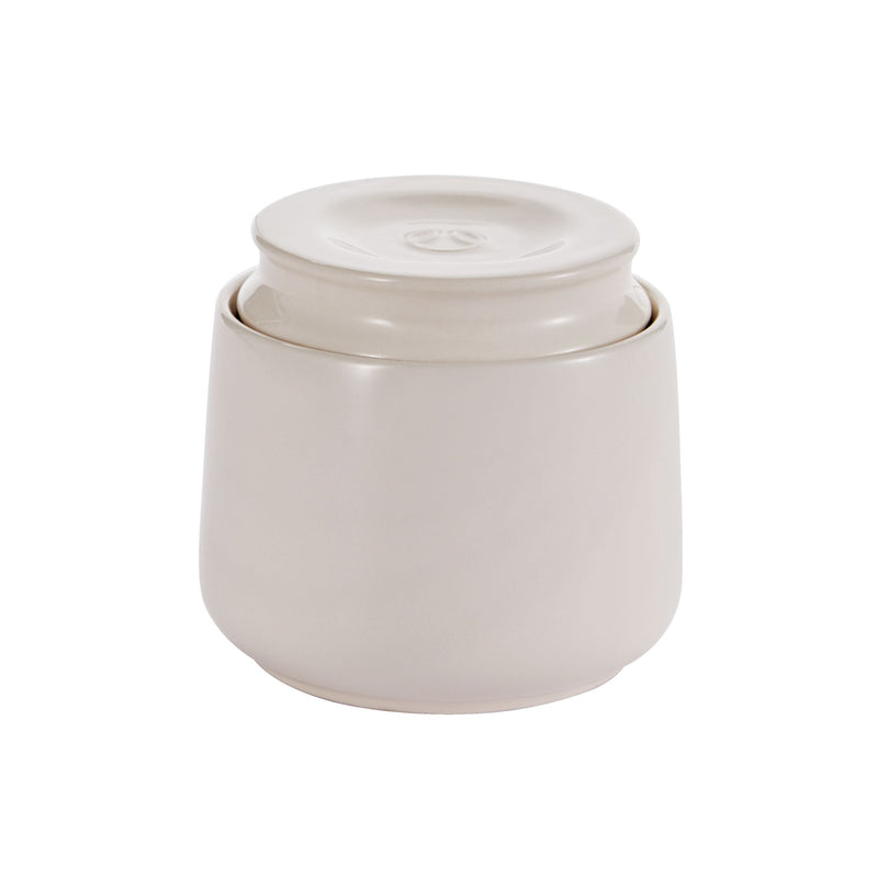 Professional Ceramic French Butter Keeper Dish, Dishwasher Safe, Holds One 1/4-lb Stick of Butter I6301