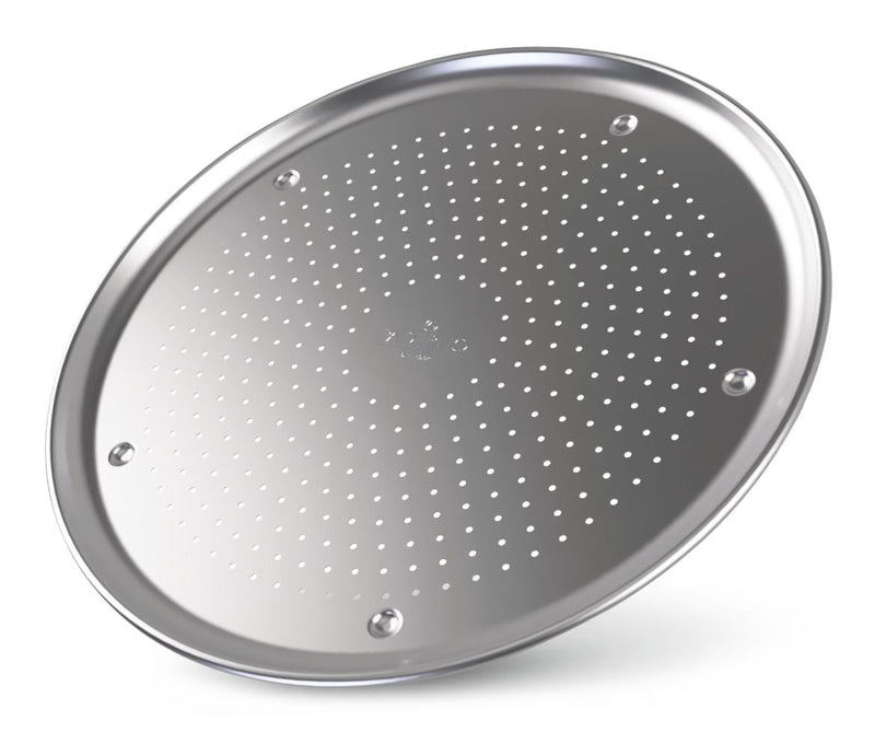 Professional Uncoated Aluminum Round Pizza Crisper Pan, 16-in X7823