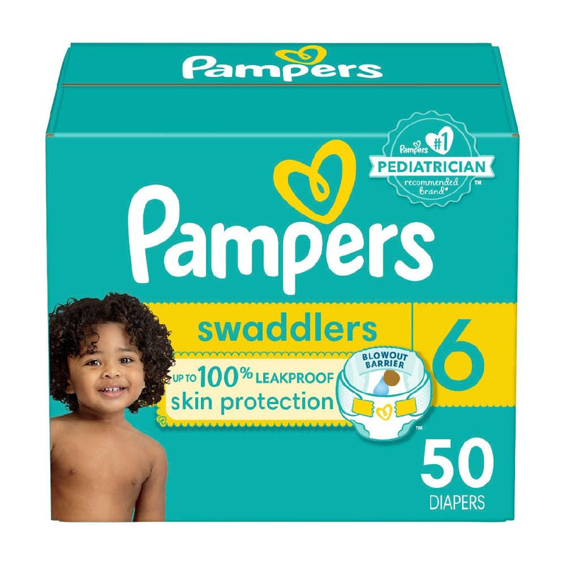 Swaddlers Size 6 Leak-Free Diapers, 50-pc J0796