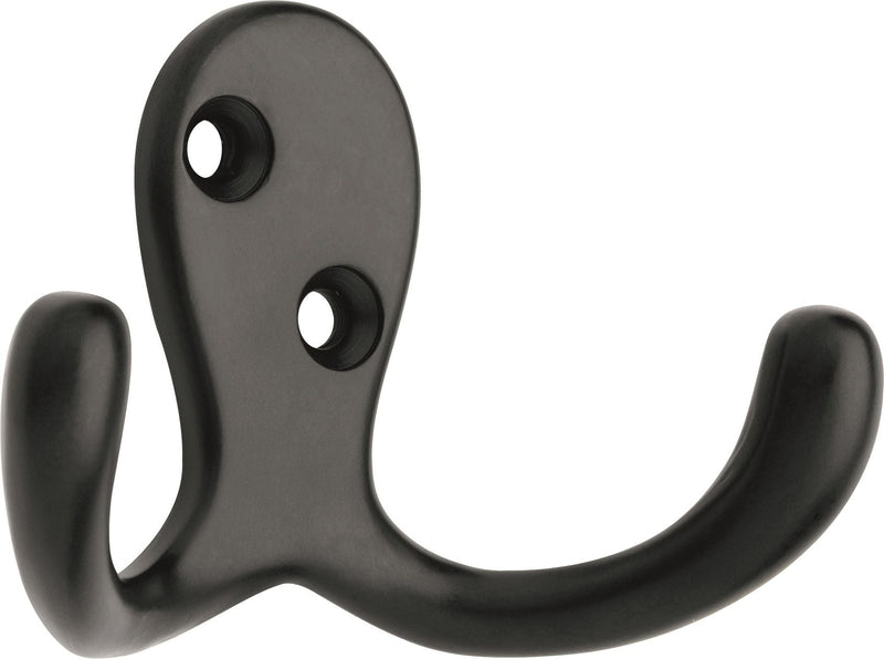 Stainless Steel Single Double Prong Robe Hooks, Assorted Colours, 4-pk D6552