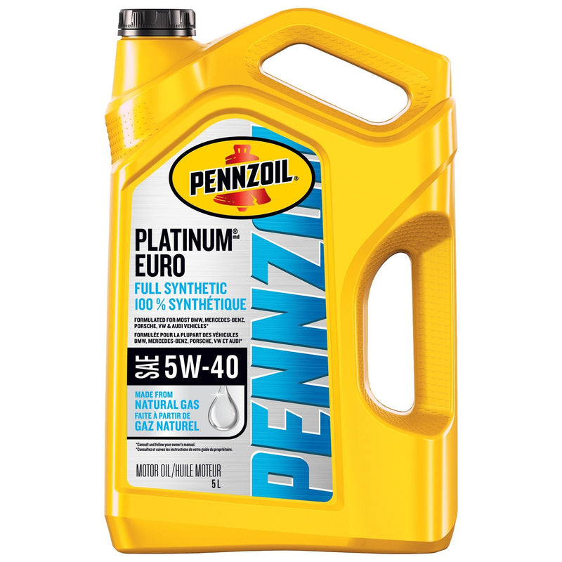 Platinum Euro 5W40 Synthetic Engine/Motor Oil, 5-L F7117