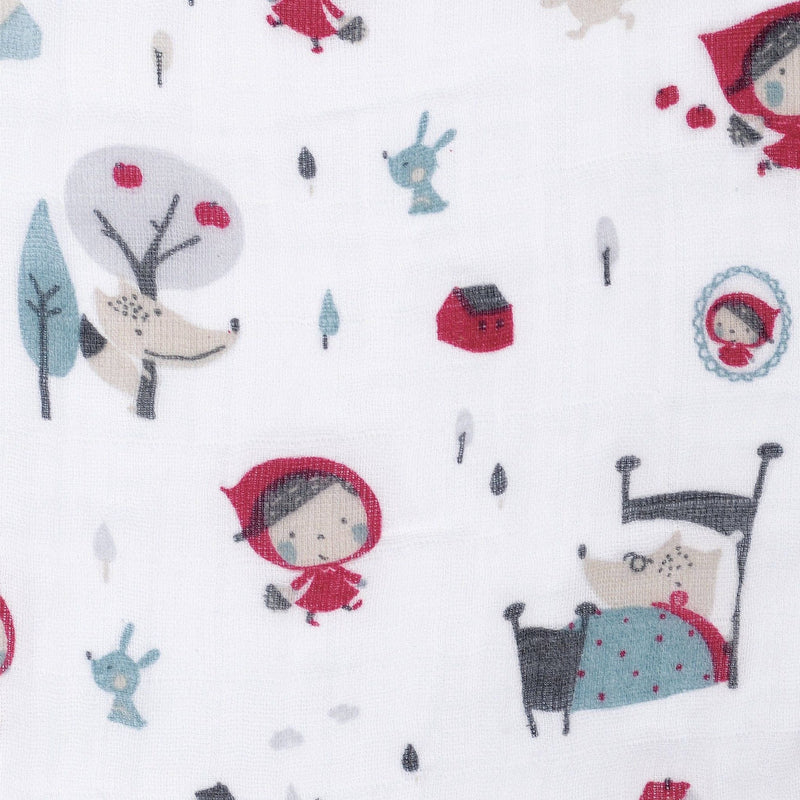Cotton Muslin Baby Swaddle Blanket, Riding Hood P9846