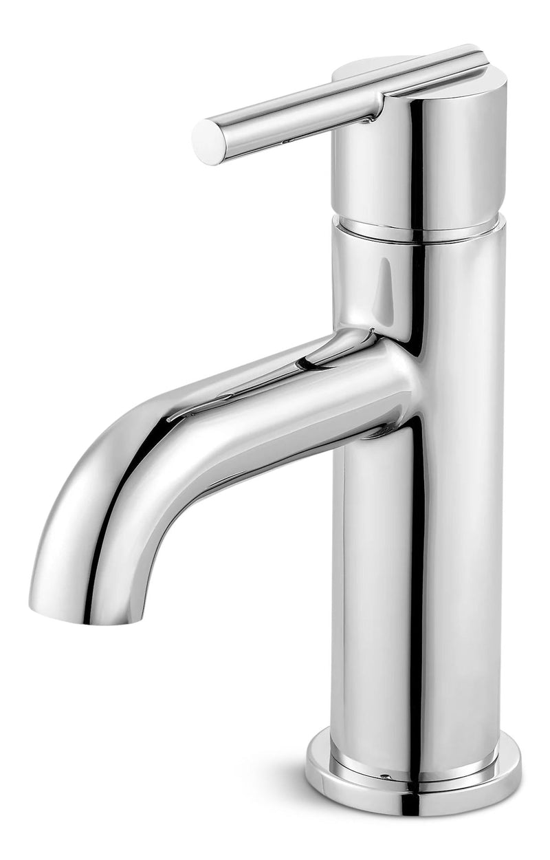 Fullerton Single Handle Single Hole 4-in Centreset Bathroom Sink Faucet, Push & Seal Drain, Chrome J1307