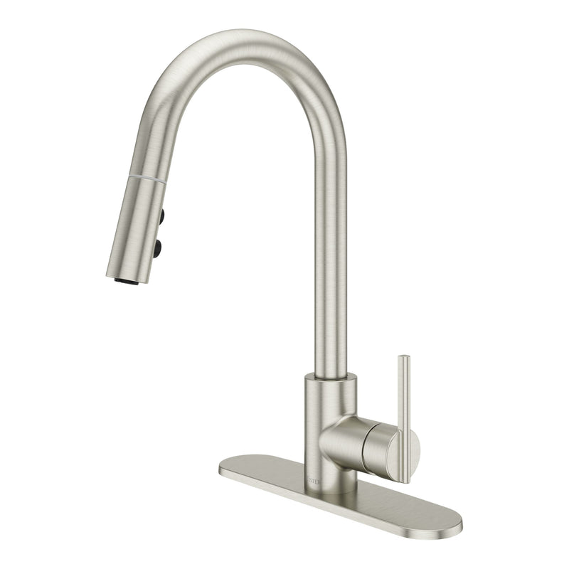 Modern Pull-Down Kitchen Faucet, Stainless Steel L8926