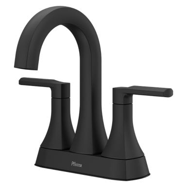 Vaneri 4-in Centreset Bath Faucet, Matte Black C1435