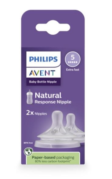 Response Nipple Flow 5 for 6M+, 2-pk E0538