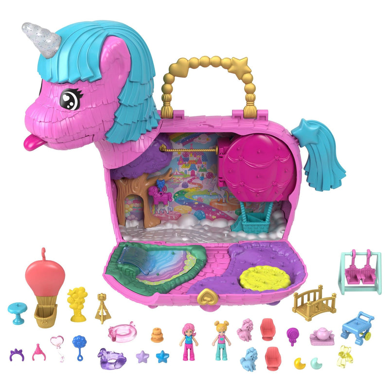 35th Celebration Unicorn Partyland Playset, Includes 2 Micro Dolls, Pets & 25+ Surprise Accessories, Kids Ages 3+ Y8387