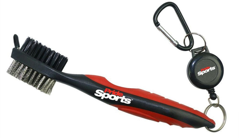 Deluxe Golf Club Cleaning Brush with Retractable Cord X5733