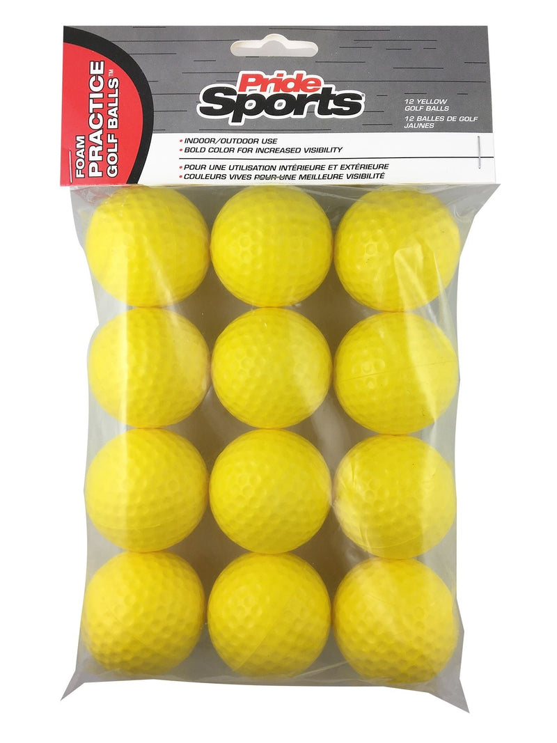 Foam Practice Golf Balls, 12-pk, Yellow T6722