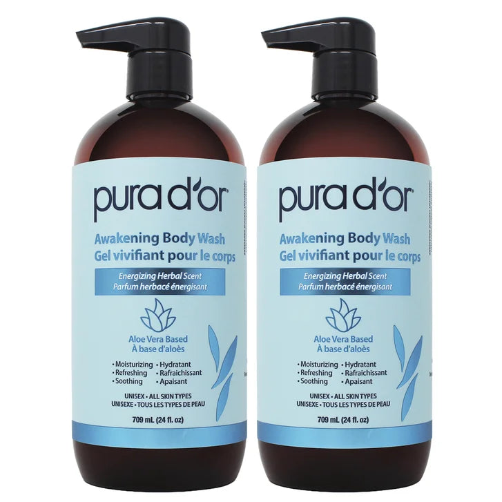 Pura D'or Awakening Body Wash, 2 x 709 mL W6978