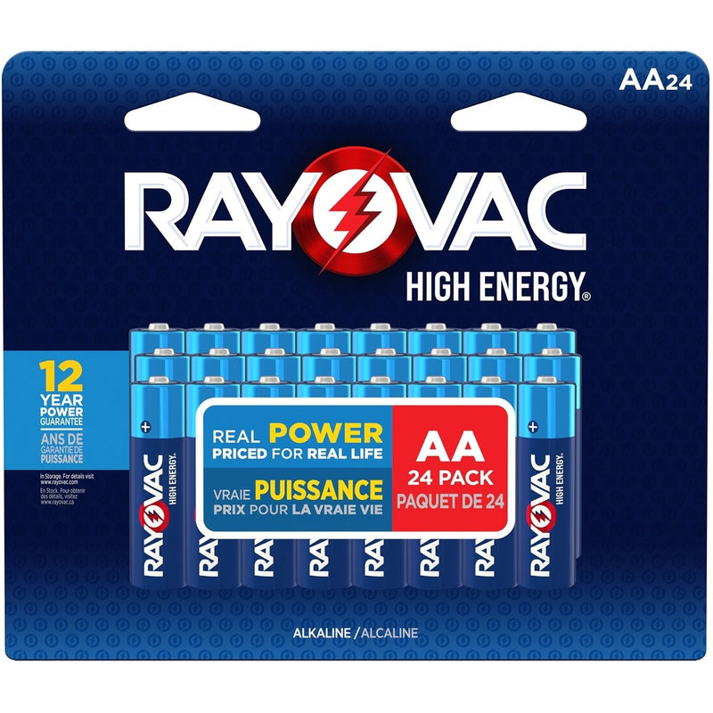 HIGH ENERGY AA Alkaline Batteries, Long Lasting, All Purpose, 24-pk D6560