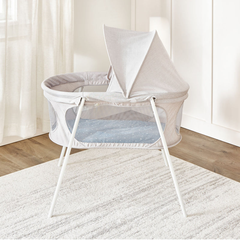 Baby Basics Infant Bassinet with Canopy, Grey E3193