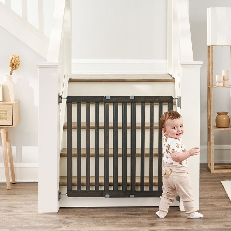 Wooden Top of Stairs Baby Gate J2866