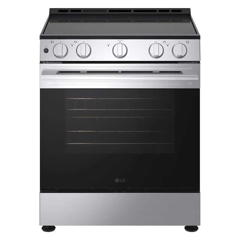Samsung 80 Series 30 in. 6.3 cu ft. Stainless Steel Electric Slide-in Range with Air Fry and True Convection X5764