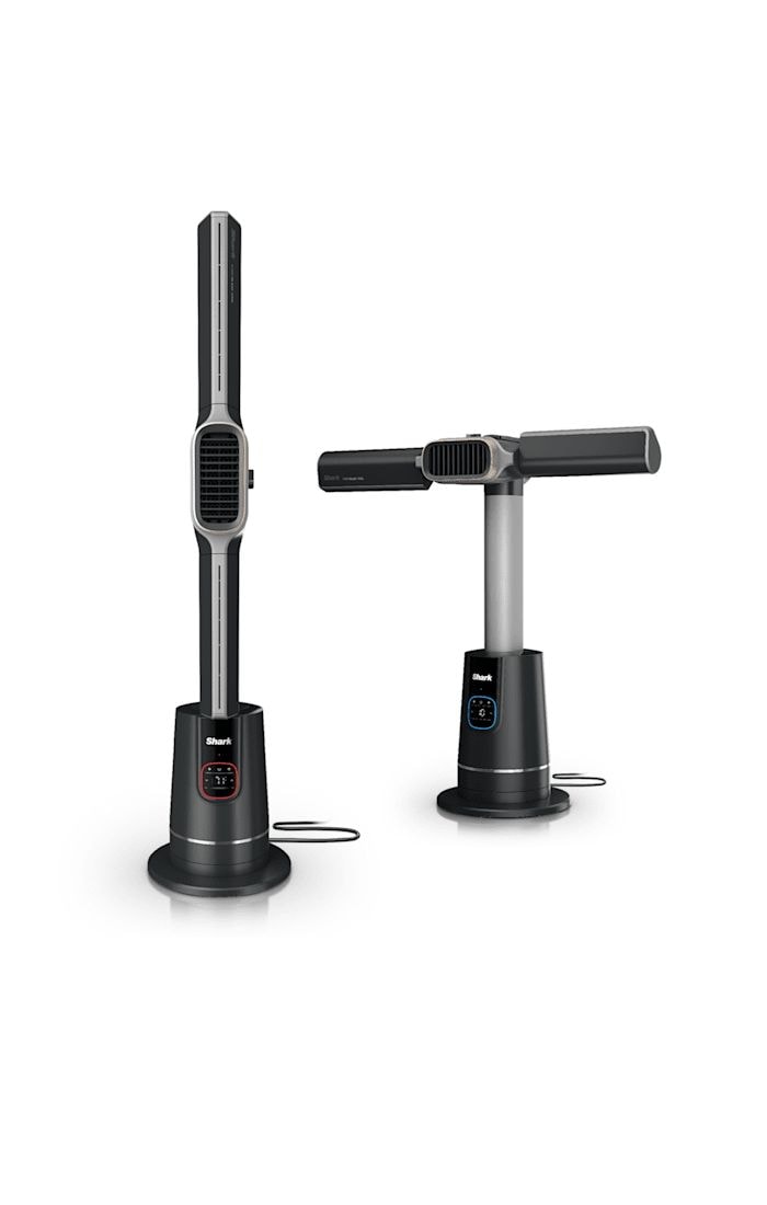 TurboBlade Cool + Heat Oscillating Tower, 2-in-1 Bladeless Fan & Heater, with Remote Control, Black