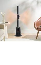 TurboBlade Cool + Heat Oscillating Tower, 2-in-1 Bladeless Fan & Heater, with Remote Control, Black