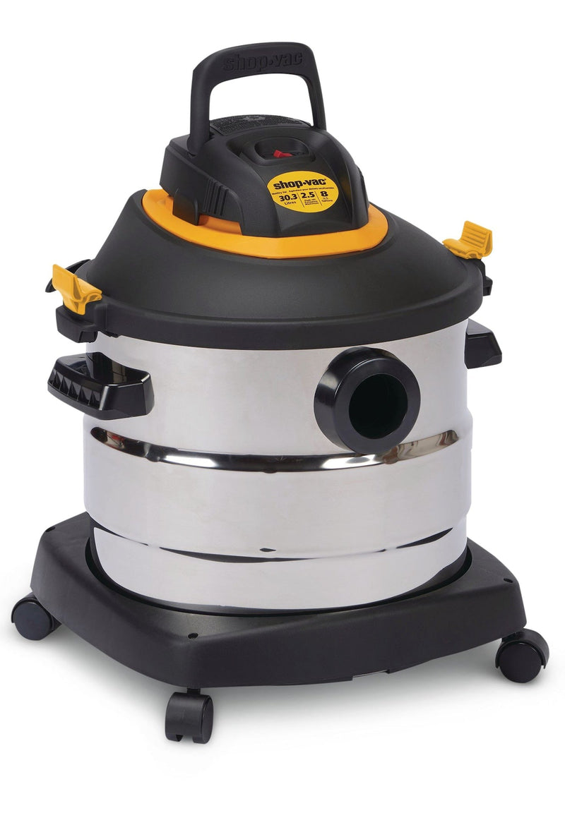 2031848 2.5 Peak HP Stainless Steel Wet/Dry Shop Vacuum with Hose and Accessories, 30-L W6769