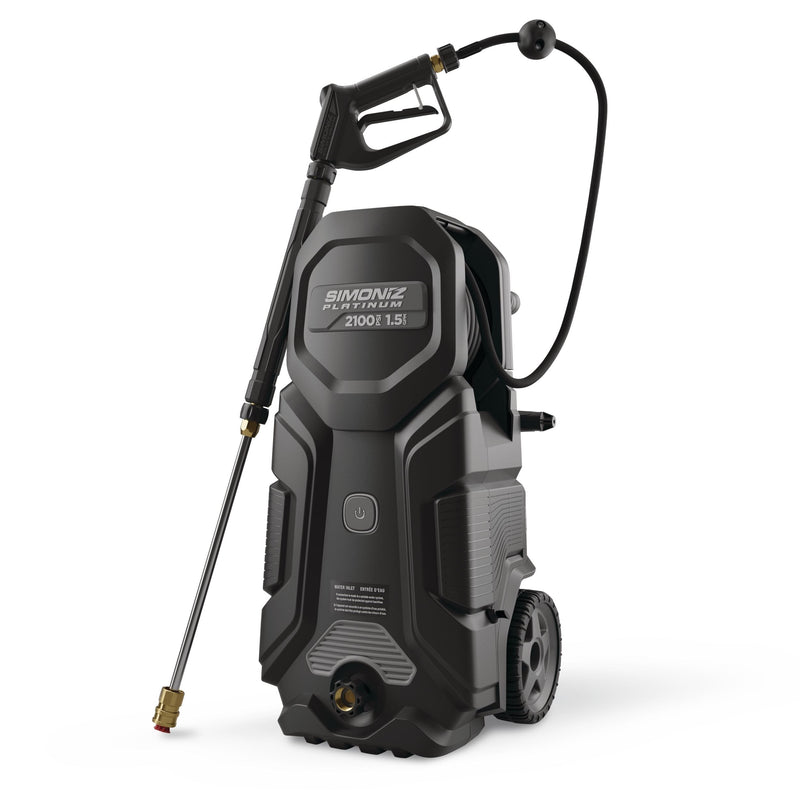 Platinum 2100 PSI 1.5 GPM Corded Cold Water Wheeled Brushed Electric Pressure Washer with Foam Blaster M8213