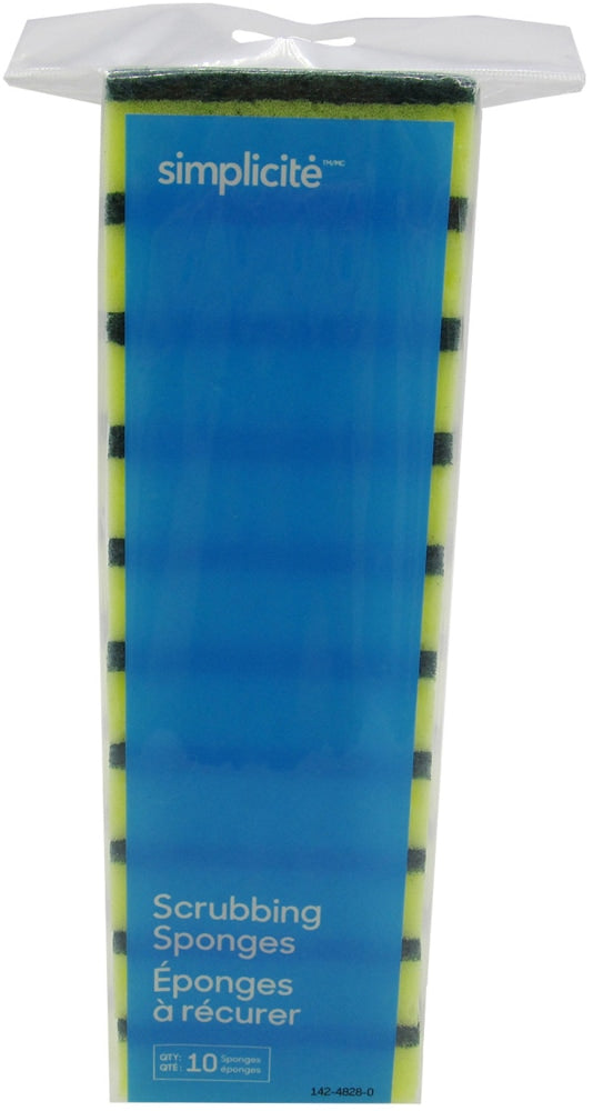 Heavy-Duty Scrub Sponge & Pad, 10-pk A6147