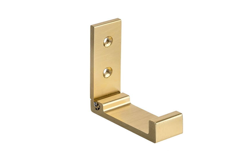 Single Metal Flip Hook, Satin Brass D7704