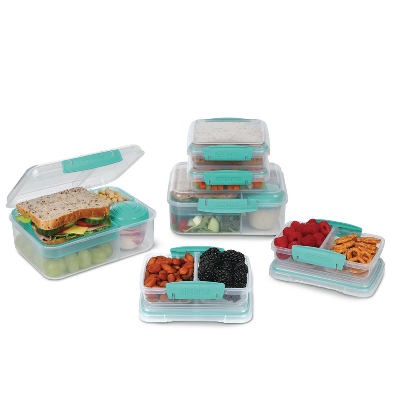 Bento To-Go Box, 6-pk, Assorted Colours O4142